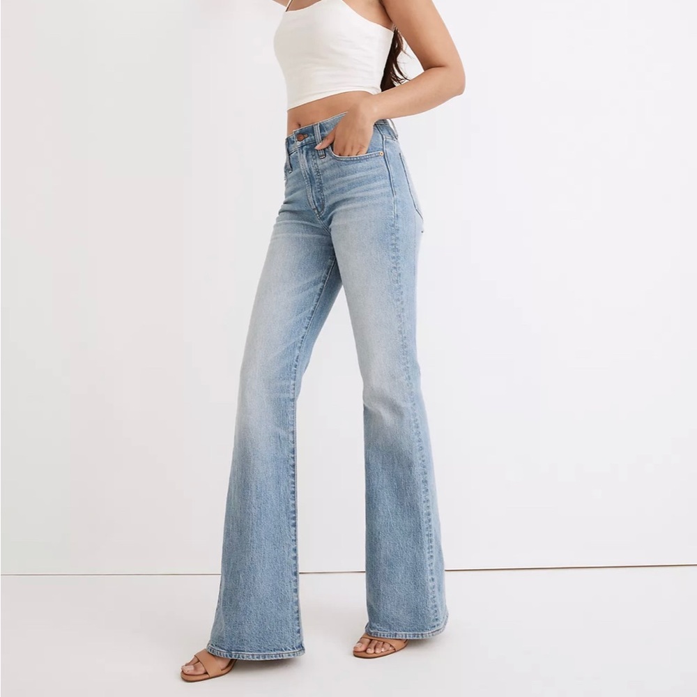 NWT Madewell Perfect Vintage Flare Jean, Delavan Wash
